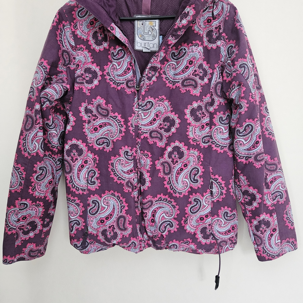 Burton Purple and Pink Paisley Ski Jacket